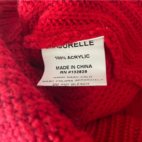 Majorelle Cross Twist Back Sweater Red XS - Picture 13 of 13